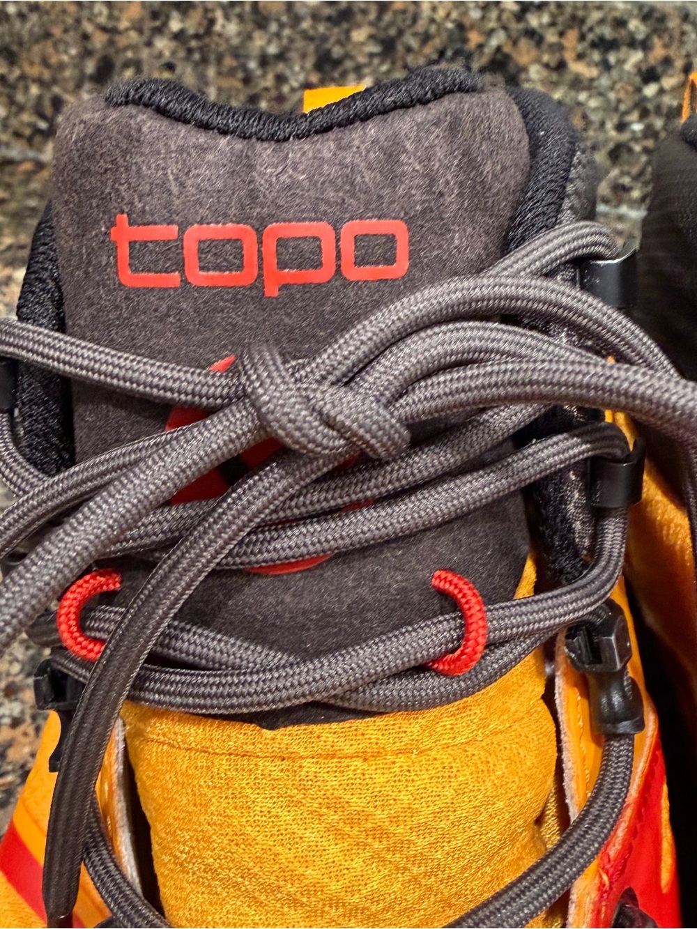 Topo trailventure 2 Yellow and Red Trail Hiking Boot size 13 - Picture 8 of 10